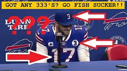 NOTHING TO SEE HERE! YOU CAN'T WRITE THIS SH*T...OR CAN YOU DAMAR?? NEXT PHASE- SUPERBOWL 57! JOSH ALLEN CAN'T CONTROL HIS SMIRK?