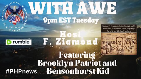 Live at 9pm EST!” WITH AWE”Episode 21 with F Ziamond featuring