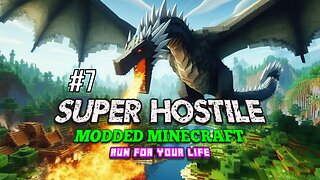 Building Begins - Super Hostile - Ep 7 | Let's Play Modded Minecraft