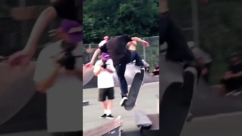 Cody Chapman backside kickflip indy #skateboarding #lakai