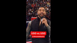 Twin Vs Twin🔥#JeyUso Challenges His Brother #JimmyUso at Wrestlemania