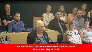 A4C Norfolk Local Urban Boundaries Deputation to Council, Simcoe, ON - May 22, 2024