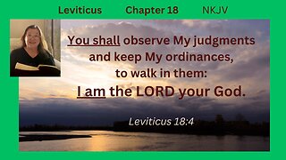 Leviticus 18 : 04/17/24