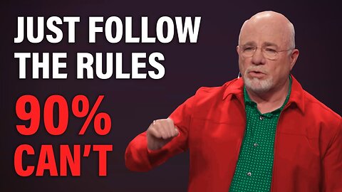 Finance in Banking Dave Ramsey - You Only Need To Know These 5 Rules