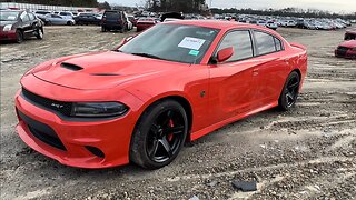 Insurance Auto Auctions Walk Around + CHEAP Dodge Charger HELLCAT SRT