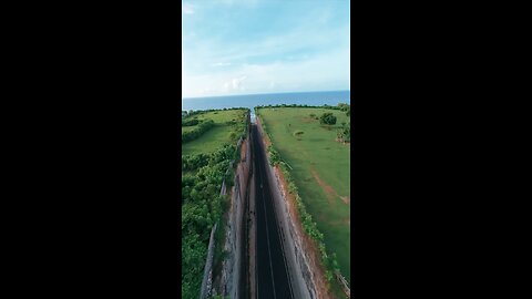 Magical road on the ocean #ocean #magic #drone #droneview #new #today #viral #trending #road