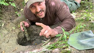 One Tool Survival | Tree Bark Water Straw