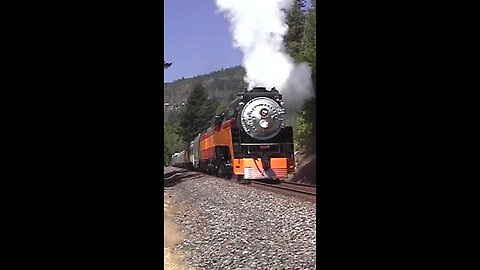 Massive Steam Train Taking Off From Full Stop - SP4449