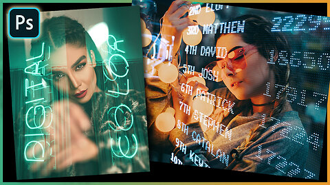How to Blend image with Neon images in photoshop