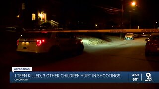 1 teen killed, 3 others kids hurt in weekend shootings