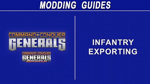 Command & Conquer Generals - Infantry Exporting (sort of)