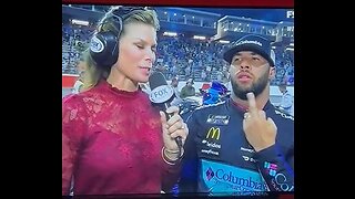 Real class act Bubba (flips off the audience during interview)