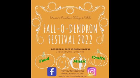 10/8/22 The Fall-o-dendron festival Roan Mountain TN / Appalachia