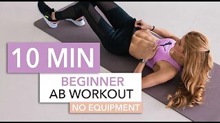 10 MIN BEGINNER AB WORKOUT // No Equipment | Pamela Reif