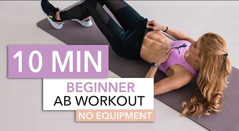 10 MIN BEGINNER AB WORKOUT // No Equipment | Pamela Reif