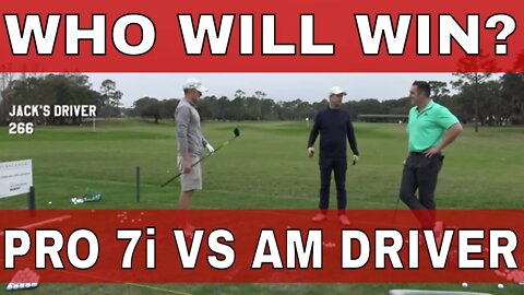 Long Drive Pro's 7iron VS Amateur Golfer's DRIVER! Golf Challenge