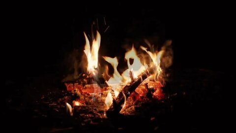 Crackling Campfire and Crickets Sleep Sounds - 3 Hours