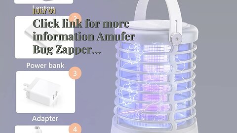 Click link for more information Amufer Bug Zapper Mosquito Zapper for Outdoor & Indoor,Upgraded...