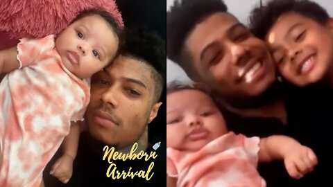 Blueface Introduces Daughter Journey To Instagram For The 1st Time! 👶🏽