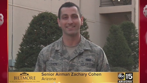 Military greetings from Senior Airman Zachary Cohen