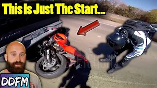 Was He Brake Checked, or Was The Rider Not Paying Attention?