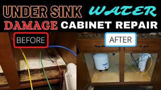 HOW TO REPAIR WATER DAMAGED CABINET