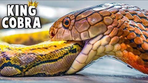 Cobra Snake ate Python