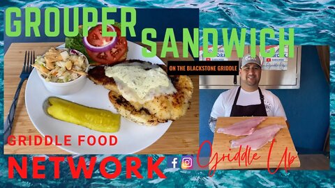 The BEST Grouper Sandwich on the 36” Blackstone Griddle Culinary Series | Blackstone Griddle Recipes