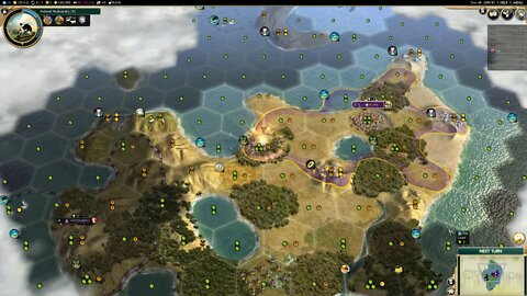 Civilization 5 Brave New World: Augustus Caesar - Roman Empire - 1440p No Commentary