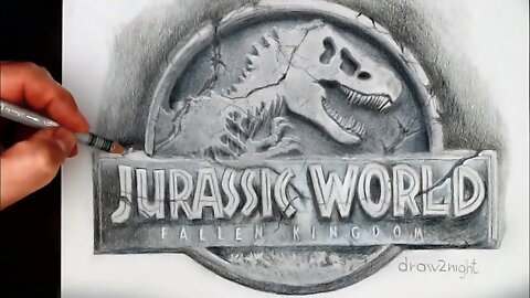 Jurassic World 3 Logo Speed Drawing
