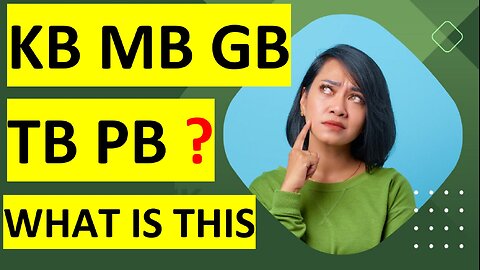 Unit Of Computer Memory ||KB MB GB PB WHAT IS THIS || what is in a pb ||