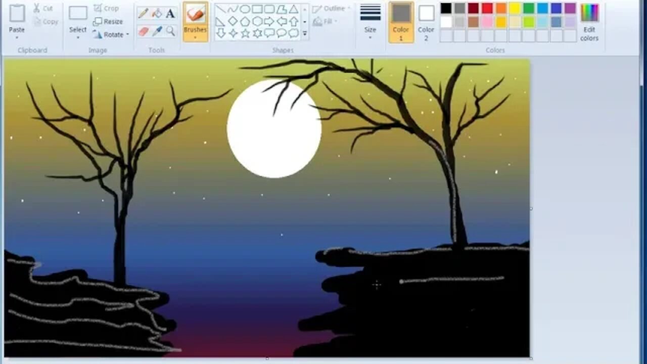 How To Paint In Computer microsoft paint tutorial ms paint