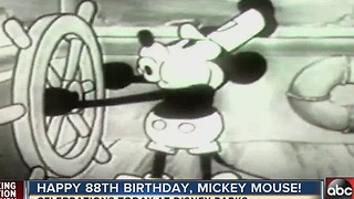 Mickey Mouse celebrates his 88th birthday today as Disney celebrates