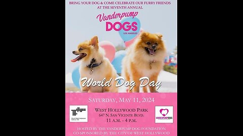 World Dog Day2024 @vanderpumpdogs