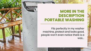 More In The Description Portable Washing Machine Cover,Top Load Washer Dryer Cover,Waterproof F...