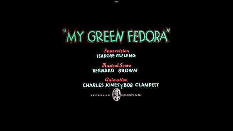 1935, 5-4, Merrie Melodies, My green fedora