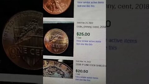 2018 Pennies Selling Online at Auction! #penny #coins #money #shorts