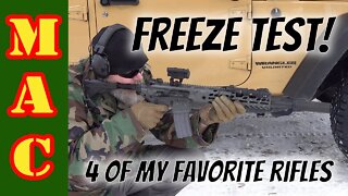 Let's see if we can break them! Freezing testing my favorite rifles!