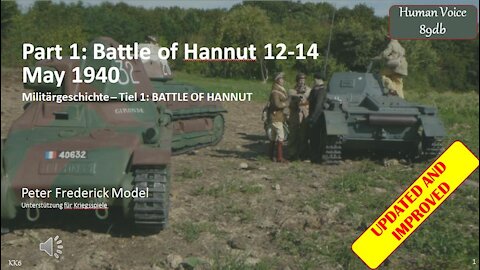 Part 1: Battle of Hannut 12-14 May 1940