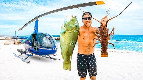 Seafood Catch And Cook In A Helicopter On Remote Islands