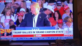 President Trumps rally in Mesa Arizona.