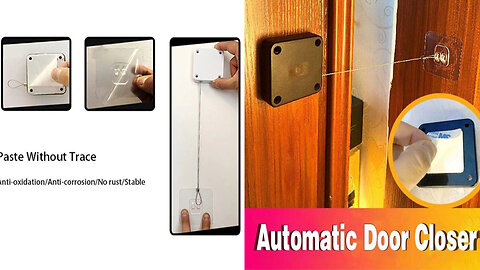 Automatic Door Closer Punch-Free Soft Close Door Closers For Sliding Door Glass Door