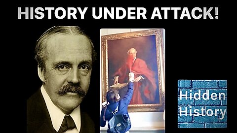 Disgusting vandalism of British history as Lord Balfour portrait is defaced