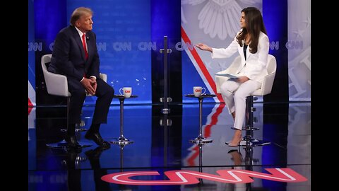 Former President Trump At a CNN Town Hall Interviewed By Kaitlan Collins.