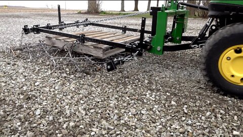 Tractor & Harrow Improve a Stone Driveway