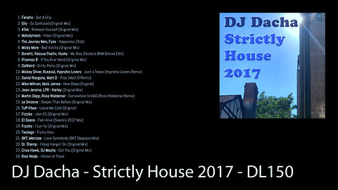 DJ Dacha - Strictly House 2017 - DL150