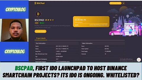 BSCPad, First IDO Launchpad To Host Binance SmartChain Projects? Its IDO Is Ongoing. Whitelisted?