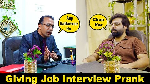 Giving Job Interview Prank