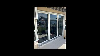 Hurricane impact sliding glass door repair; roller replacement and track refurbishing