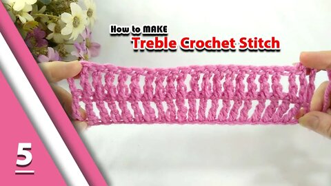 How To Make A Treble Crochet Stitch For Absolute Beginners Part 5 l Crafting Wheel